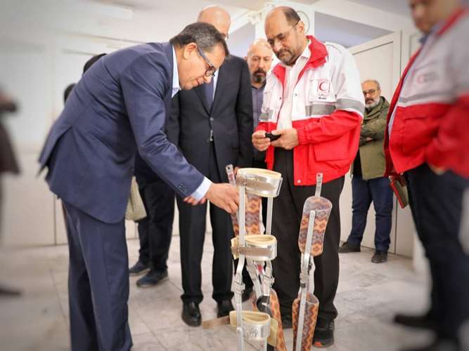 بازدید خاویر کاستلانوس ، معاون دبیرکل فدراسیون بین‌المللی جمعیت‌های صلیب سرخ و هلال‌احمر از مرکز جامع توانبخشی 