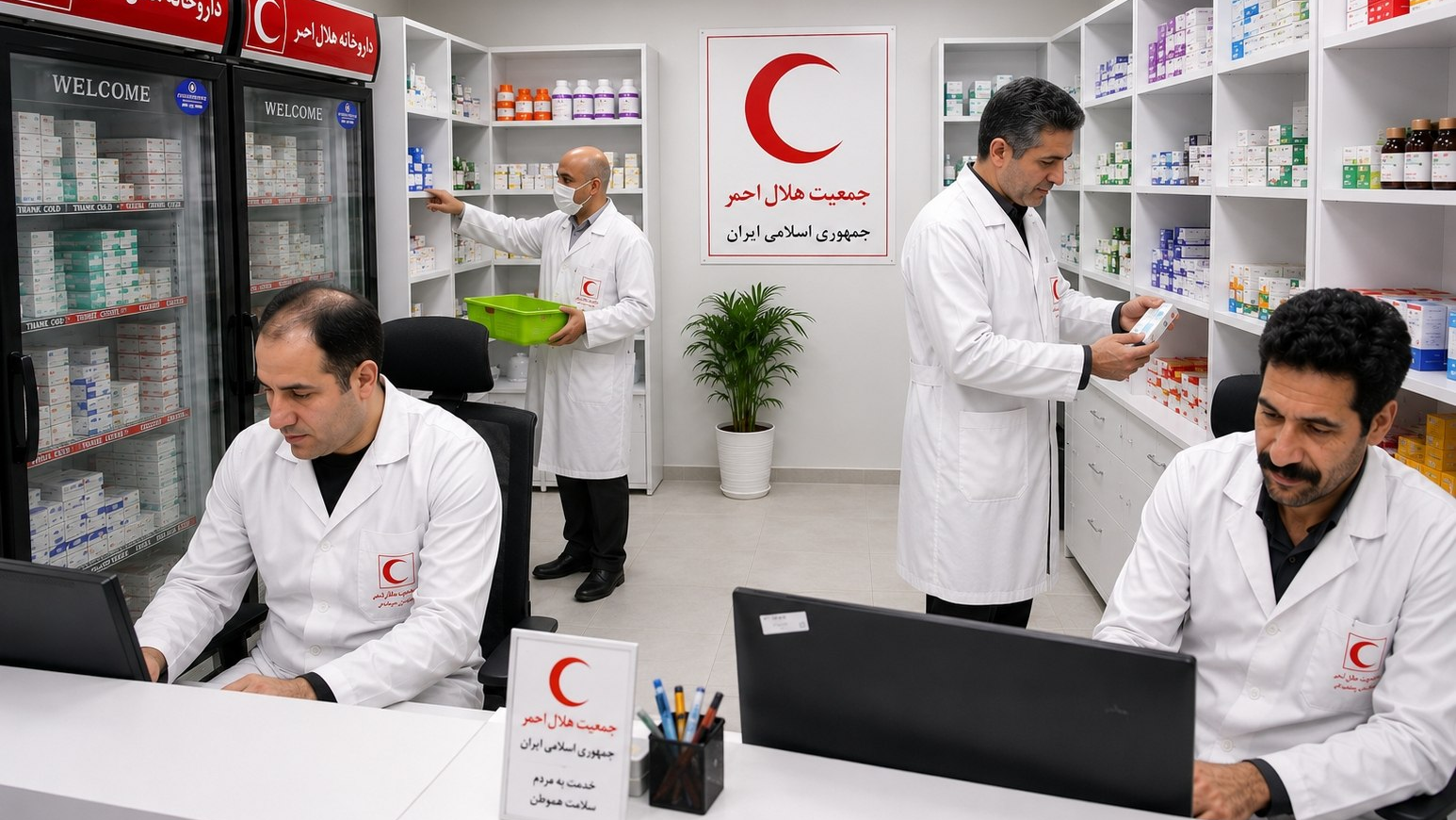 ارائه بیش از ۶۰۰ هزار خدمت دارویی در ۳۸ داروخانه جمعیت هلال‌ احمر