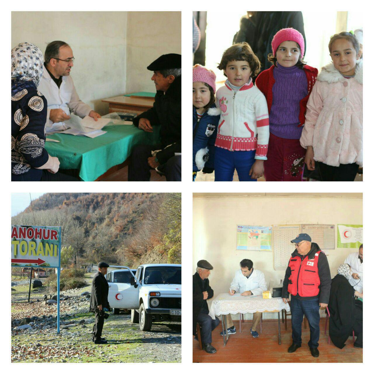 برپایی کمپ پزشکی در یکی از مناطق محروم در استان اسماعیلی کشور آذربایجان