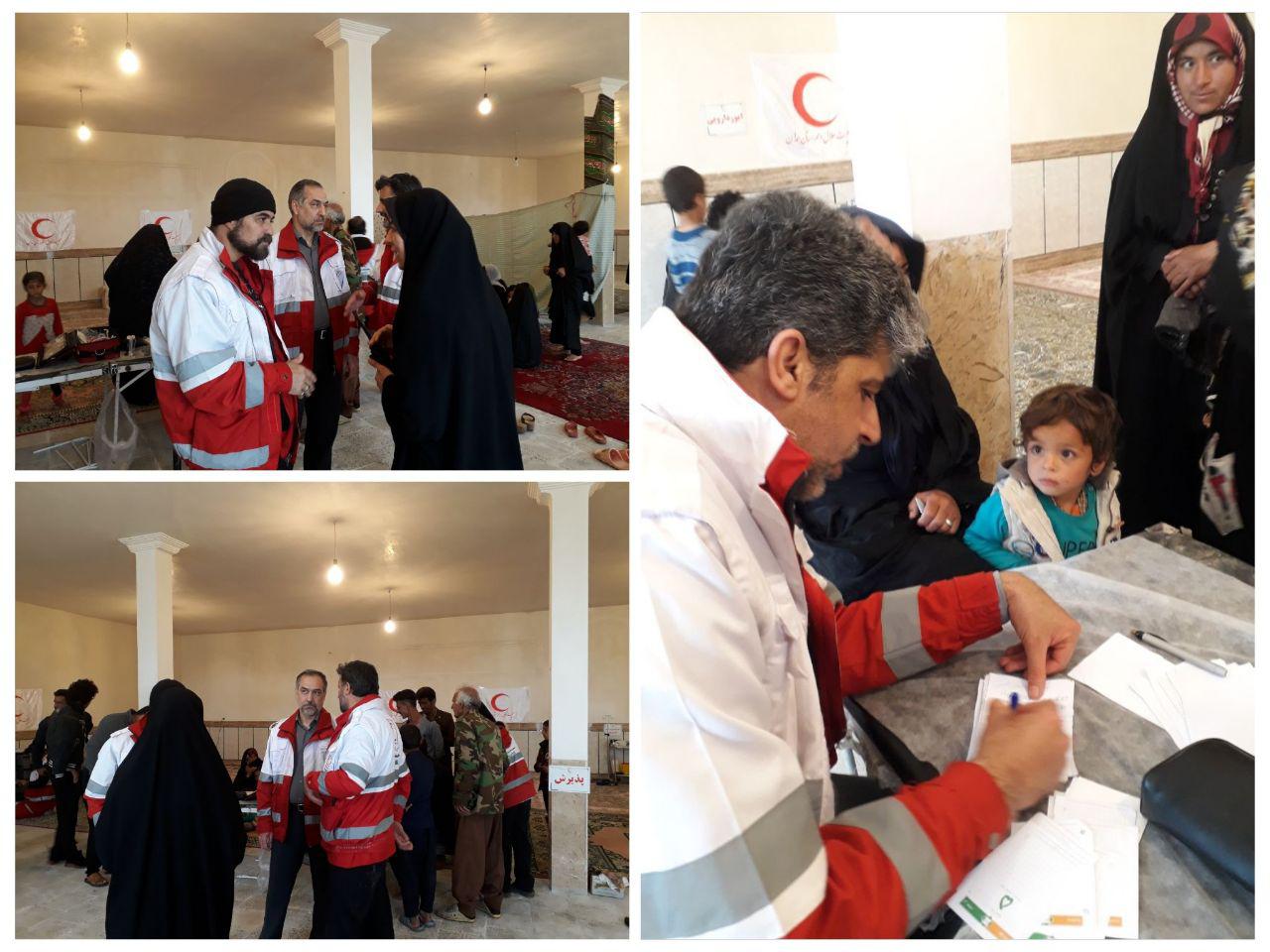 حضور معاون بهداشت درمان و توانبخشی در مناطق سیل زده استان لرستان